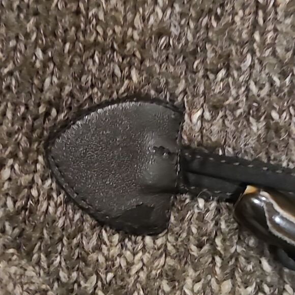 Michael‎ kors womens brown zip up toggle button wool blend sweater - Picture 3 of 8